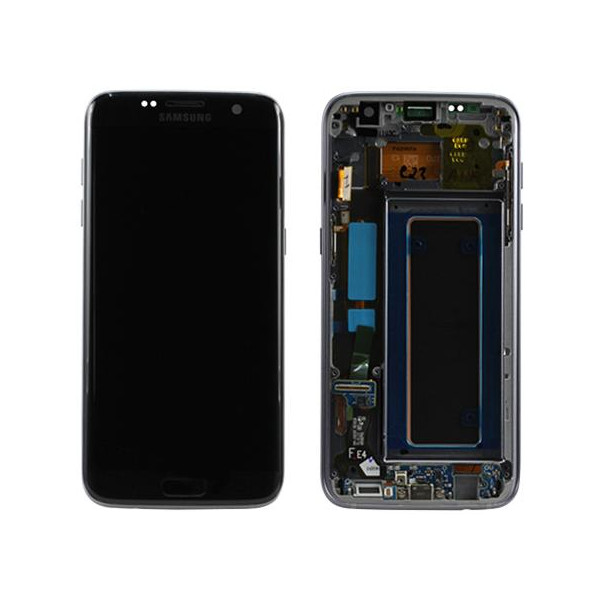 LCD + TOUCH PER GALAXY S7 EDGE ORIGINALE NERO GH97-18533A